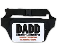 DADD Dads Against Daughters Dating Shoot The First One and The Word Will Spread Waist Bag Fanny Pack White