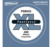D'Addario .032 ProSteels Long Scale Single String for Bass Guitar