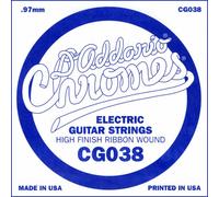 D'Addario .038 Flat Wound Single String for Electric Guitar