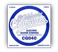 D'Addario .040 Flat Wound Single String for Electric Guitar