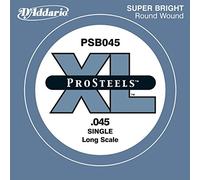 D'Addario .045 ProSteels Long Scale Single String for Bass Guitar