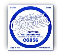 D'Addario .056 Flat Wound Single String for Electric Guitar