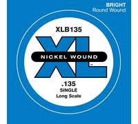 D'Addario .135 Long Scale Nickel Wound Single String for Bass Guitar