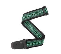 D'Addario Guitar Strap - Guitar Accessories - Electric Guitar Strap, Acoustic Guitar Strap, Acoustic Electric Guitar Strap & Bass Guitar Strap - Tie Stripes - Green - 2" Wide
