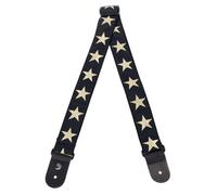 D'Addario 20T05 Woven Guitar Strap - Gold Star, 5cm