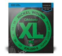 D'Addario 40-125 Super Light 5-String, Long Scale, XL Nickel Bass Strings