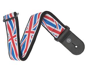 D'Addario 50A11 Accessories Guitar Strap - Guitar Accessories - Electric, Acoustic & Bass Guitar Strap - Woven - Union Jack, 5.08 x 57.15 x 2.54 cm