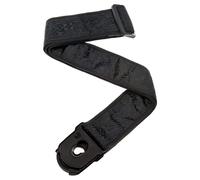 DAddario 50PLB01 Planet Lock Guitar Strap Black Satin