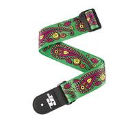 D'Addario Accessories Joe Satriani Guitar Strap - Guitar Accessories - Electric Guitar Strap, Acoustic Guitar Strap, Acoustic Electric Guitar Strap & Bass Guitar Strap - Paisley Green