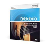 D'Addario 80/20 Bronze 12-String 10-47 Acoustic Guitar Strings, Light