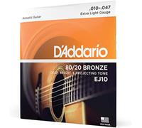 D'Addario Acoustic Guitar Strings - 80/20 Bronze - For 6 String Guitars - Deep,