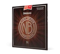 D'Addario Acoustic Guitar Strings, Nickel Bronze, NB13556BT, Medium Gauge 13.5-56, Balanced Tension, 6-String Set, Pack of 1