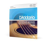 D'Addario Guitar Strings EJ38 12-String Phosphor Bronze Acoustic Light 10-47