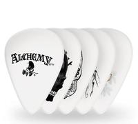 D'Addario Alchemy Celluloid Guitar Picks - Natural Feel, Warm Tone - Crypt Collection, Medium 0.70mm, 10-pack