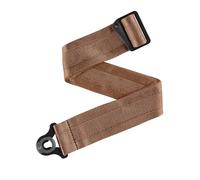 D'Addario Auto Lock Guitar Strap - Acoustic & Electric Accessories - Easy to Use Locking Straps - Uses Existing Buttons - Woven Polypro - Umber Brown