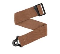 D'Addario Auto Lock Guitar Strap Polypro Brown | Auto Lock guitar straps secure to existing buttons, install fast, hold firmly and deliver comfortable stage-ready.