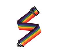 D'Addario Guitar Strap PWSAL411 Auto Lock Polypro – Easy-Use, Acoustic & Electric – Rainbow