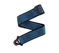 D'Addario Auto Lock Guitar Strap - Acoustic & Electric Guitar Accessories - Easy to Use Auto Locking Guitar Straps - Uses Existing Guitar Strap Buttons - Vintage Sun, Blue