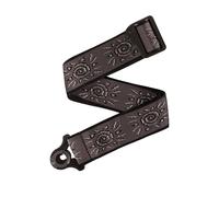 D'Addario Auto Lock Guitar Strap - Acoustic & Electric Guitar Accessories - Easy to Use Auto Locking Guitar Straps - Uses Existing Guitar Strap Buttons - Vintage Sun, Silver