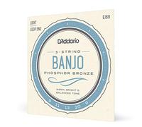 DAddario EJ69 5 String Banjo Strings Phosphor Bronze Light 9-20