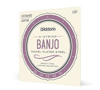 D'Addario Banjo Strings, Nickel-Plated Steel, EJ57, Custom Medium Gauge 11-22, 5-String Set, Pack of 1
