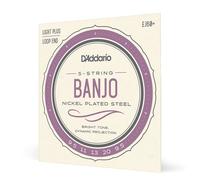 D'Addario Banjo Strings, Nickel-Plated Steel, EJ60+, Light Plus Gauge