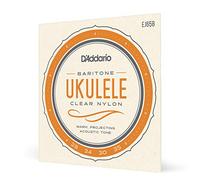 D'Addario Baritone Ukulele Strings, Clear Nylon, EJ65B, 4-String Set, Pack of 1