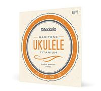 D'Addario Baritone Ukulele Strings, Titanium, EJ87B, 4-String Set, Pack of 1