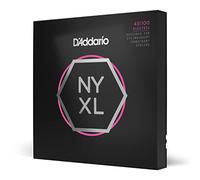 D'Addario Bass Guitar Strings - NYXL Bass Strings - NYXLS45100 - Unrivaled Strength, Tuning Stability, Enhanced Response - For 4 String Bass Guitars - 45-100 Regular Light Double Ball End, Long Scale