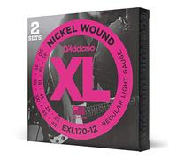 D'Addario Bass Guitar Strings - XL Nickel Bass Strings - EXL170-12 - Perfect Intonation, Consistent Feel, Durability - For 12 String Bass Guitars - 18-45 Regular Light 12-String, Long Scale