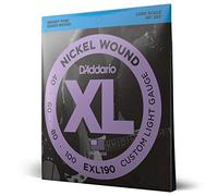 D'Addario Bass Guitar Strings - XL Nickel Bass Strings - EXL190 - Perfect Intonation, Consistent Feel, Powerful Durability - For 4 String Bass Guitars - 40-100 Custom Light, Long Scale