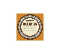 D'Addario BEB040 .040 Folk Single Nylon String with Ball End for Guitar - Black Nylon