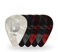 D'Addario Celluloid Guitar Picks - Guitar Accessories - Guitar Picks for Acoustic Guitar, Electric Guitar, Bass Guitar - Natural Feel, Warm Tone - Assorted, Assorted, 25-pack