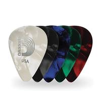 D'Addario Celluloid Guitar Picks - Guitar Accessories - Guitar Picks for Acoustic Guitar, Electric Guitar, Bass Guitar - Natural Feel, Warm Tone - Assorted, Light, 100-pack