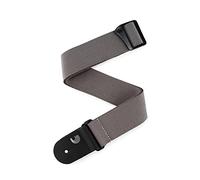 D'Addario Classic Tweed Grey Guitar Strap - Adjustable 35" to 59.5" - Leather and Denim - Electric, Acoustic, Bass Guitar Strap