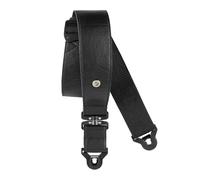 D'Addario Comfort Leather Auto Lock Swivel Strap, Black