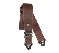 D'Addario Comfort Leather Auto Lock Swivel Strap, Brown