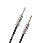 D'Addario Custom Series Braided Instrument Cable, Grey, 20'