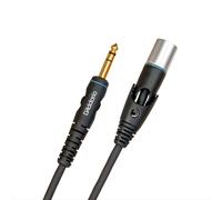 D'Addario Custom Series Microphone Cable, XLR Male to 1/4 Inch, 5 feet