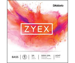 Daddario DZ611-3/4L Zyex Bass G light