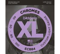 DAddario ECB84 Chromes Bass Guitar Strings Custom Light 40-100 Long
