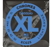 D'Addario ECG Flat Wound Chrome Electric Guitar Strings - choice of 4 gauges