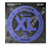 DAddario ECG25 12-52 Chromes Flat Wound Electric Guitar Strings