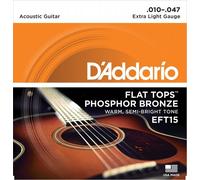 D'Addario EFT15 Flat Tops Extra Light 10-47 Acoustic Guitar Strings