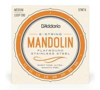 D'Addario EFW74 Flatwound Stainless Steel Medium 11-36 Mandolin Strings