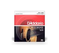 D'Addario - EJ12 80/12 Bronze Acoustic Guitar Strings, Medium, 13-56