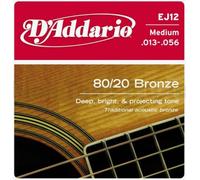 D'Addario EJ12 80/20 Bronze Acoustic Guitar strings 13-56