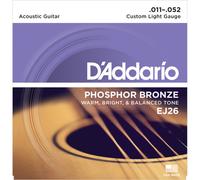 DAddario EJ26 Phosphor Bronze Custom Light 11-52