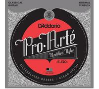 D'Addario Guitar Strings - Pro-Arte Classical Guitar Strings - EJ30 Nylon Guitar Strings - Silver Plated Wrap, Nylon Core, Rectified Nylon Trebles - Normal Tension