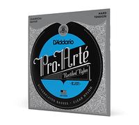 D'Addario Guitar Strings - Pro-Arte Classical Guitar Strings - EJ31 Nylon Guitar Strings - Silver Plated Wrap, Nylon Core, Rectified Nylon Trebles - Hard Tension